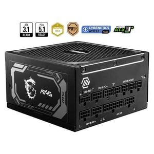 باور سبلاي MSI MAG A1000GL 1000W 80+ Gold Fully Modular أبيض