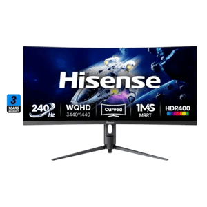 Hisense 34″ 3440x1440 240Hz VA Gaming Monitor Black