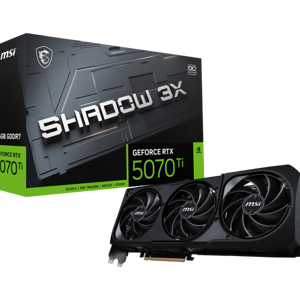 كارت شاشة MSI GeForce RTX 5070 Ti 16GB GDDR7 Shadow 3X OC Edition