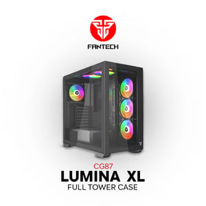 كيس Fantech CG87 Lumina XL Full Tower EATX زجاجي مقوى RGB