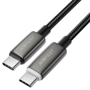 كيبل AceFast C23-03 USB-C إلى USB-C 60W 1.2m أسود