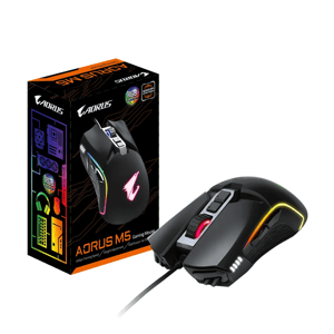 ماوس Gigabyte AORUS M5 16000 DPI RGB USB أسود