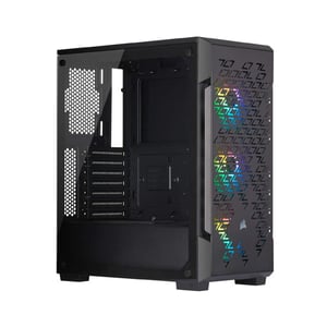 كيس Corsair iCUE 220T RGB Airflow Mid-Tower ATX أسود زجاج مقوى