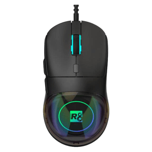R8 G205 Wired Gaming Mouse 2400 DPI RGB Black