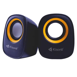 Kisonli V360 Portable USB Mini Speaker - Orange