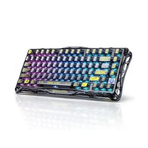 كيبورد GravaStar Mercury K1 Lite 75% ميكانيكي لاسلكي RGB أسود