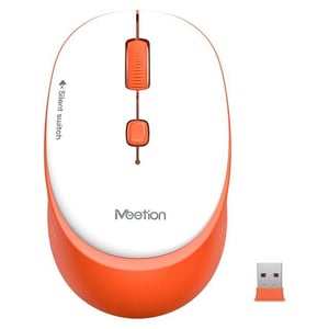 Meetion R571 1600 DPI Wireless Office Mouse Orange