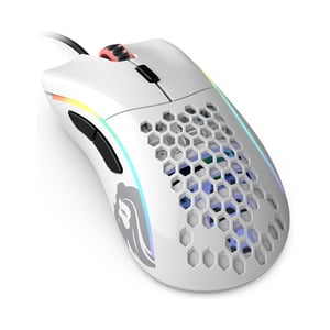 ماوس Glorious Model D Minus 12000 DPI سلكي RGB أبيض
