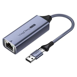 محول USB VegGieg V-K313 2.5G USB-C إلى RJ45
