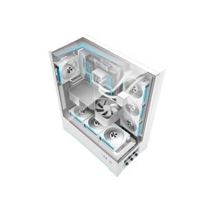 DarkFlash DY450L Pro Mid-Tower ATX Case White Tempered Glass