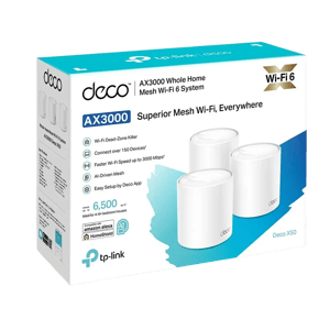 TP-Link Deco X50 AX3000 3-Pack WiFi 6 Dual-Band Mesh System