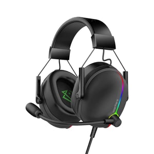 Vertux Warfare 7.1 Surround USB Headset with ENC Mic Black