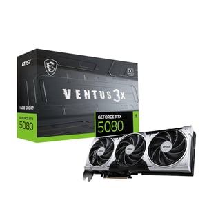 كارت شاشة MSI GeForce RTX 5080 Ventus 3X 16GB GDDR7 OC Plus