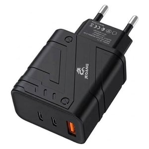 شاحن Jeqang 40W Type-C PD QC3.0 أسود