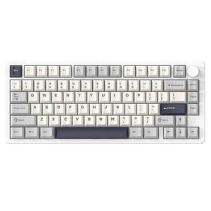 كيبورد Attack Shark X86 75% ميكانيكي لاسلكي RGB أبيض