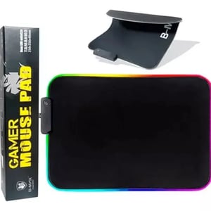 B-Max BM-781 25x35cm RGB LED Gaming Mouse Pad