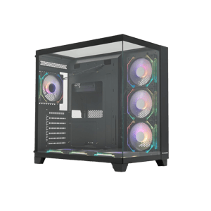 RAPTOR Gilgamesh C712 Mid-Tower ATX Case Black Tempered Glass