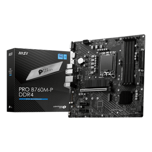 مذربورد إم إس آي PRO B760M-P DDR4 لمعالجات LGA 1700 مقاس Micro-ATX