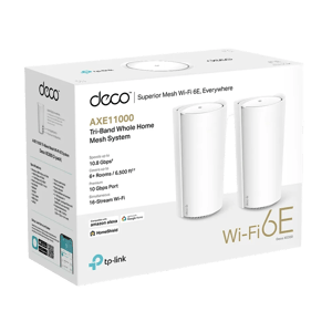 TP-Link Deco XE200 AXE11000 Whole Home Mesh Wi-Fi 6E Router