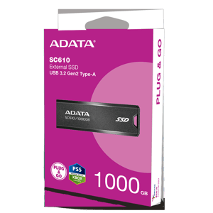 ADATA SC610 1TB USB 3.2 Gen2 External SSD