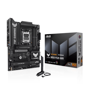 مذربورد أسوس TUF GAMING B850-PLUS WIFI مقاس ATX لمعالجات AM5 بذاكرة DDR5