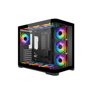 SAMA Neview 2851A Mid-Tower ATX Case Black Tempered Glass