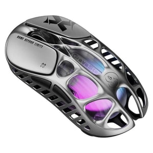 ماوس GravaStar Mercury X Pro 32000 DPI لاسلكي RGB رمادي