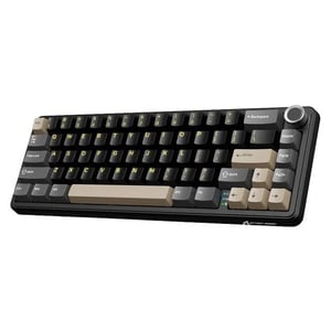 كيبورد Attack Shark X66 65% Hot-Swappable Dual-Mode RGB أسود