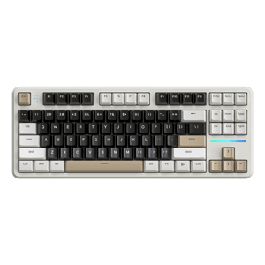 Attack Shark X87 TKL 80% Gasket Mechanical Hot-Swappable Wireless RGB Keyboard White