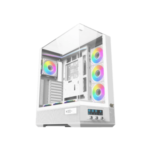 XIGMATEK Vision Pro Arctic Mid-Tower ATX Case White Tempered Glass