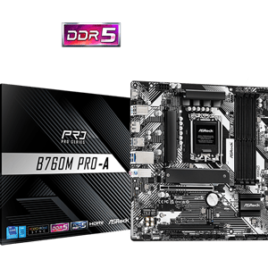 لوحة أم ASRock B760M Pro-A Intel B760 LGA1700 Micro ATX DDR5