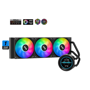 SAMA SM360 PRO AIO 360mm Liquid Cooler with 2.8-inch LCD Display Black