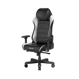 DXRacer Master Ergonomic Leather Gaming Chair Black White