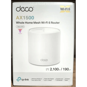 TP-Link Deco X10 AX1500 Whole Home Mesh WiFi 6 System 1-Pack
