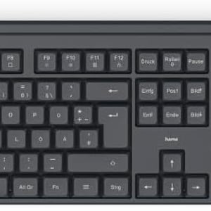 Hama WKM-100 Wireless Keyboard and Mouse Combo QWERTY UK Black