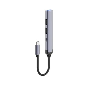 محول USB LDNIO DS-34U 4 في 1 USB-C بـ 1xUSB 3.0 و 3xUSB 2.0 بسرعة 5Gbps