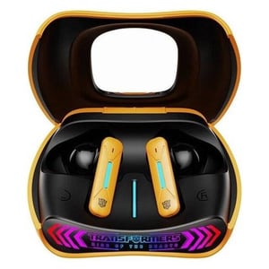 سماعات Transformers TF-T97 TWS بلوتوث 10mm RGB مايك أصفر