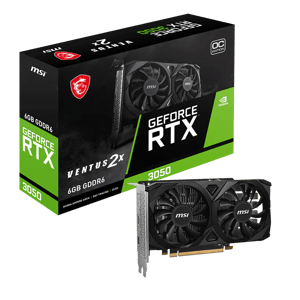 كارت شاشة MSI Ventus GeForce RTX 3050 6GB GDDR6 OC