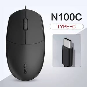 ماوس Rapoo N100 1000 DPI سلكي أسود