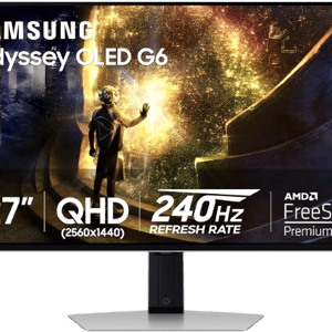 Samsung Odyssey OLED G6 G60SD 27" QHD 360Hz QD-OLED Gaming Monitor