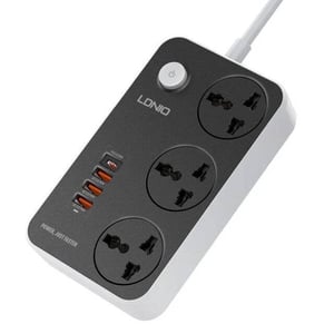 اكسسوار LDNIO SC3412 باور ستريب 3 منافذ 2500W 20W USB-C PD QC3.0