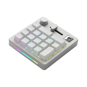 كيبورد Glorious GMMK 65% Hot-Swappable Dual-Mode RGB أبيض
