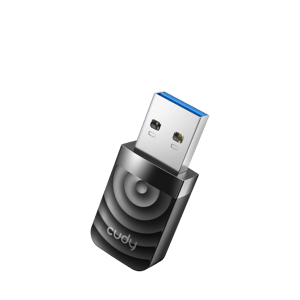 محول USB Cudy WU1300S AC1300 واي فاي مزدوج النطاق