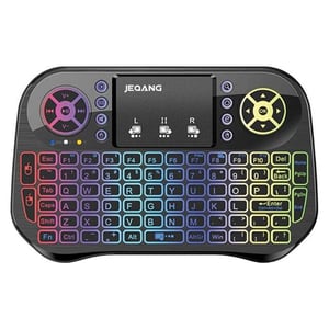 كيبورد Jeqang JA-506 ميني لاسلكي مع تاتش باد Bluetooth 2.4GHz