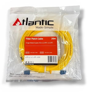 كيبل Atlantic Fiber Patch Cable LC إلى LC 20m Single Mode OS2 Duplex
