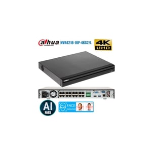 كاميرا Dahua DHI-NVR4216-4KS2/L 16 قناة 4K مع 2 HDD