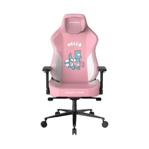 DXRacer CRAFT Pro Hello Cat Leatherette Gaming Chair Pink