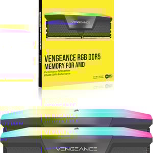 CORSAIR VENGEANCE RGB DDR5 32GB (2x16GB) 6000MHz CL38 Memory Kit - Black