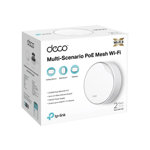 TP-Link Deco X50-PoE AX3000 2-Pack WiFi 6 Dual-Band Mesh System