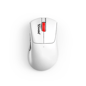 ماوس Monka Rapid G982W 12000 DPI لاسلكي أبيض 59g